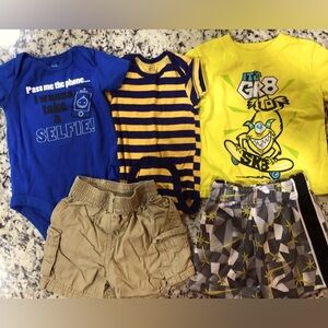 Boys 12 month bundle shorts and shirts